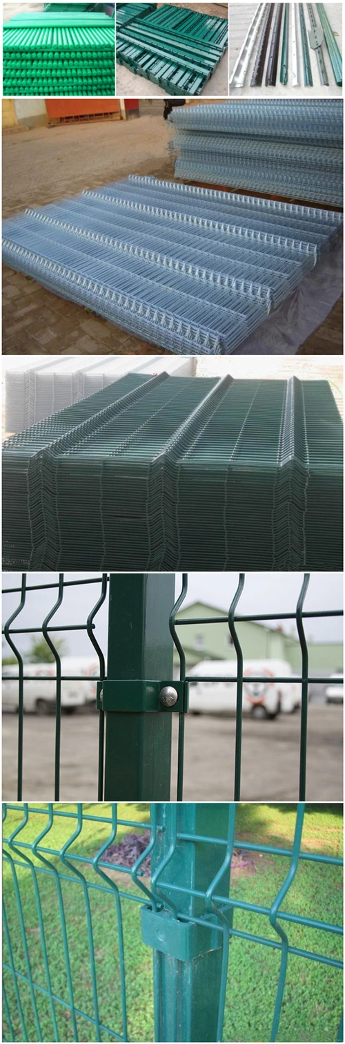 Garden Fence Matched Round Post Are Used in Yard Variety of Colors for Security Post