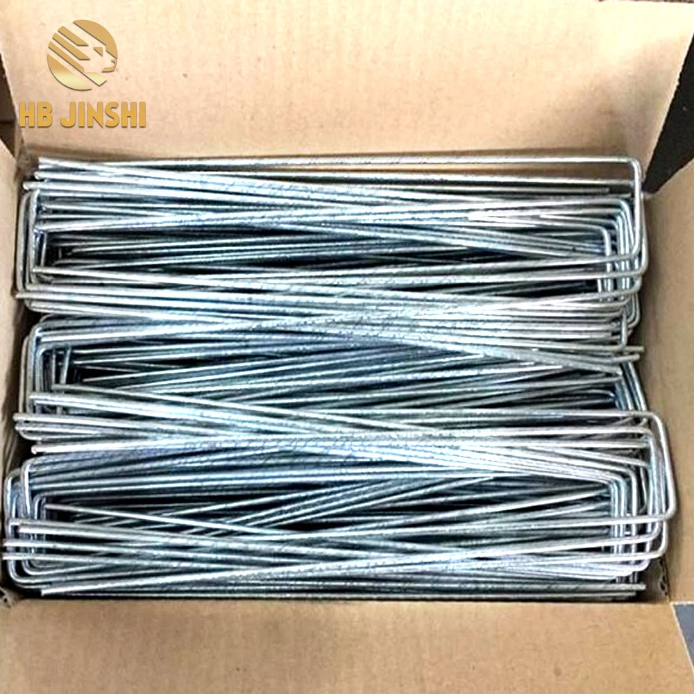 Wholesale Galvanized PVC Powder Coating U Shaped/ U Pin Garden Plant Support Stakes & Metal Ground Stakes