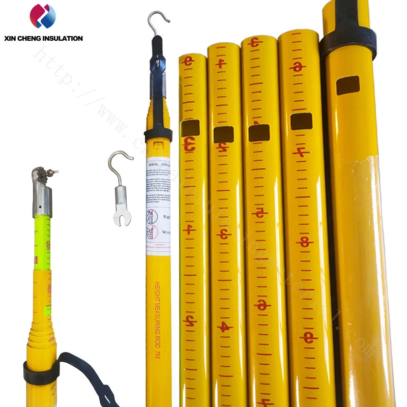 Triangle Fiberglass Portable Height Measurement Rod